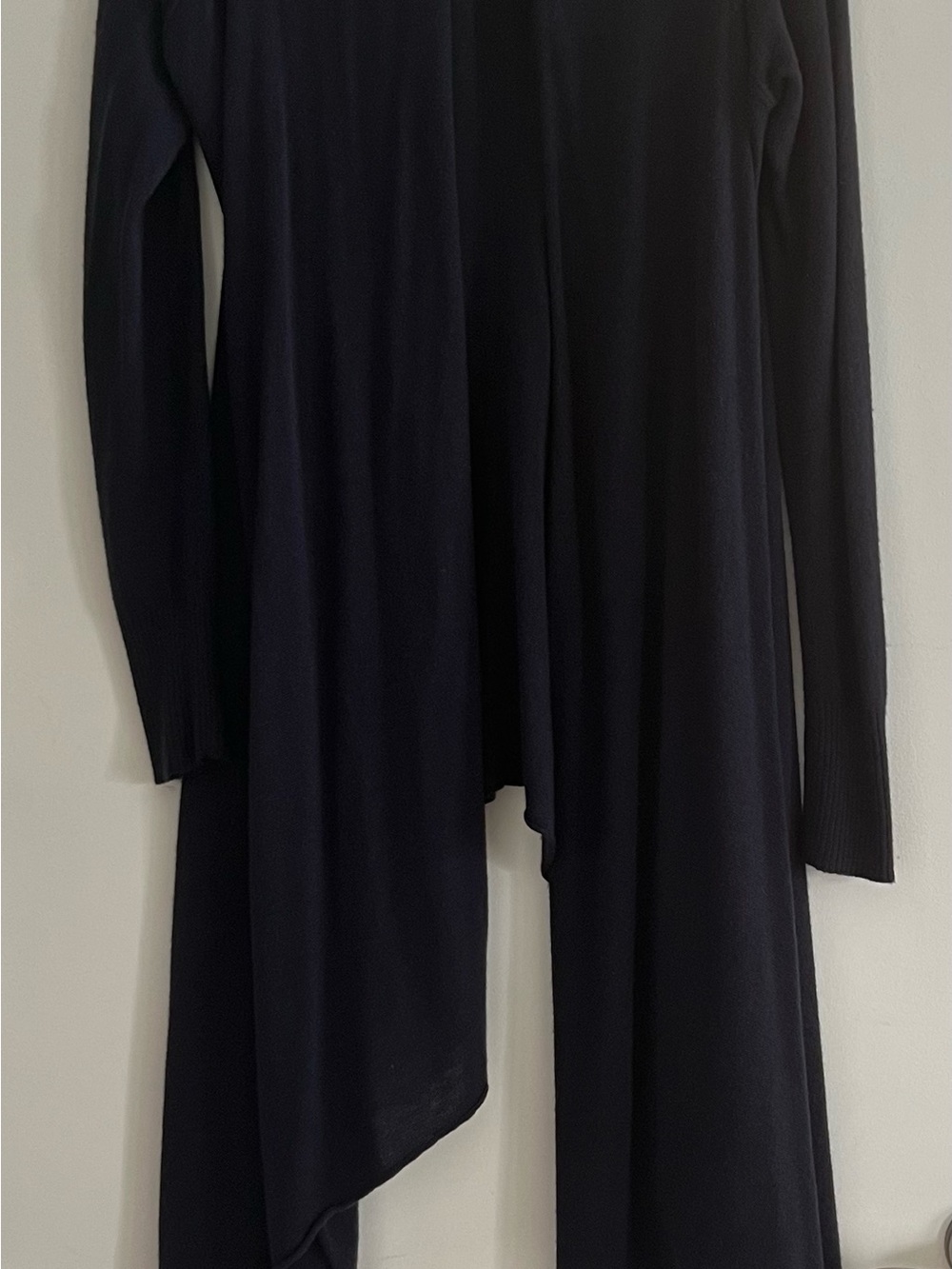 Jigsaw Asymmetrical Navy Sweater